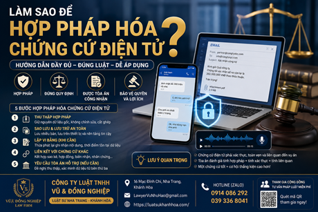 TIN NHẮN BỊ XÓA, GHI ÂM BỊ PHỦ NHẬN, EMAIL BỊ CHỐI BỎ: LÀM SAO ĐỂ HỢP PHÁP HÓA CHỨNG CỨ ĐIỆN TỬ TRƯỚC TÒA ÁN?