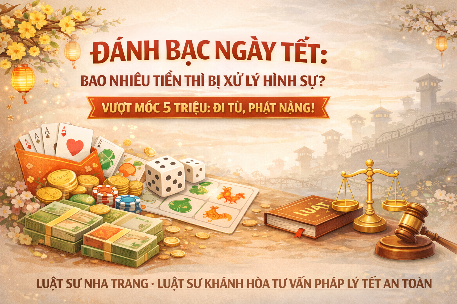 Đánh bạc ngày Tết: Bao nhiêu tiền thì bị xử lý hình sự?