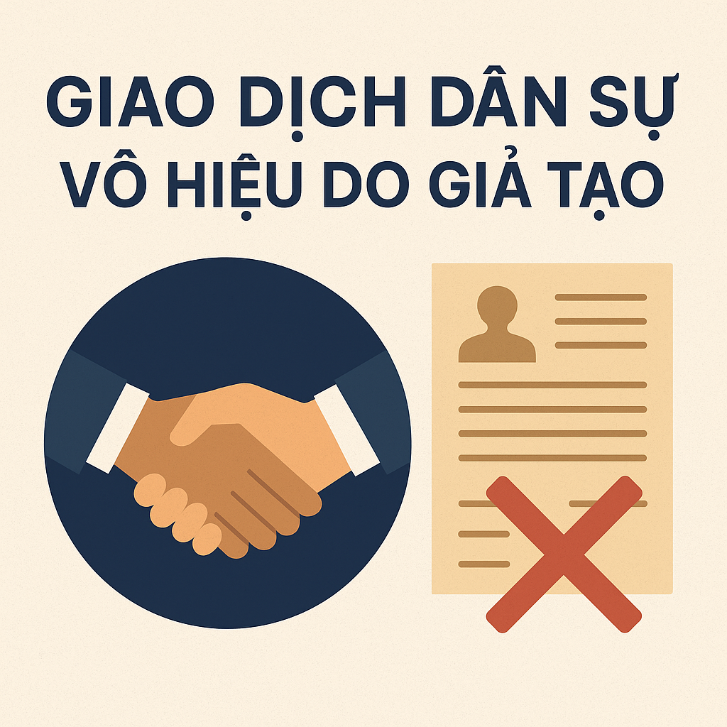 GIAO DỊCH DÂN SỰ VÔ HIỆU DO GIẢ TẠO