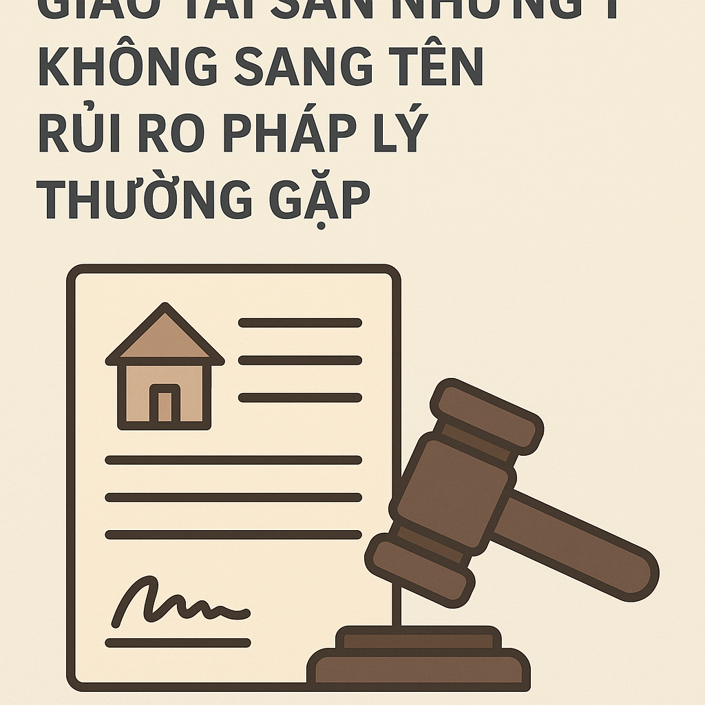 Xử lý hợp đồng có điều khoản “giao tài sản nhưng không sang tên” – Rủi ro pháp lý thường gặp