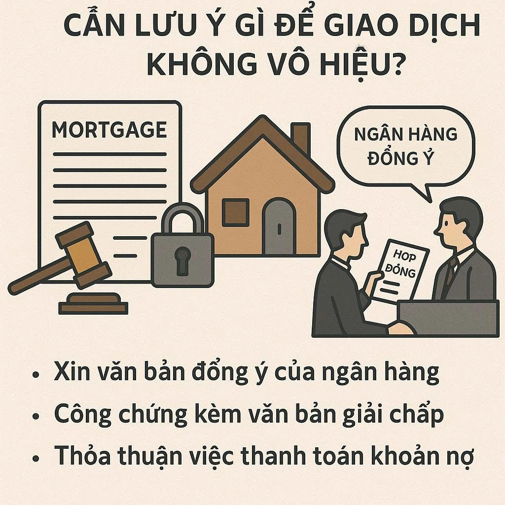 BÁN NHÀ ĐANG THẾ CHẤP: CẦN LƯU Ý GÌ ĐỂ GIAO DỊCH KHÔNG VÔ HIỆU?