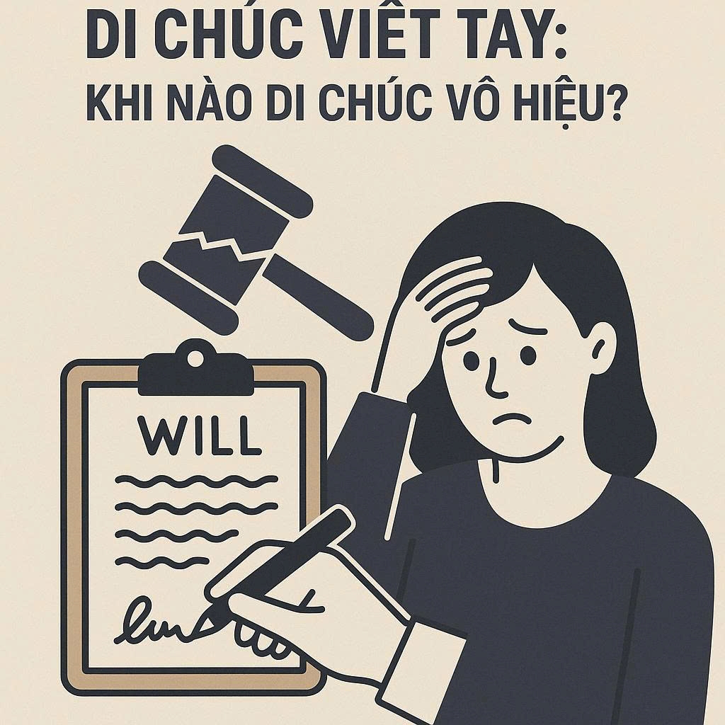 TRANH CHẤP DI CHÚC VIẾT TAY: KHI NÀO DI CHÚC VÔ HIỆU?